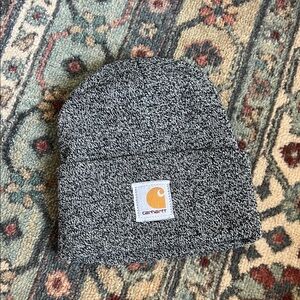Carhartt Black and White Knit Beanie